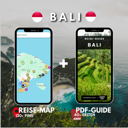 BALI ERLEBEN: Dein 60 SEITEN REISEFÜHRER + Google Karte >200 Pins
