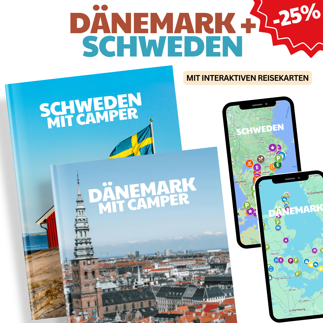 Bundle: Dänemark & Schweden Erleben: Camper-Guide, Reiserouten + Karte